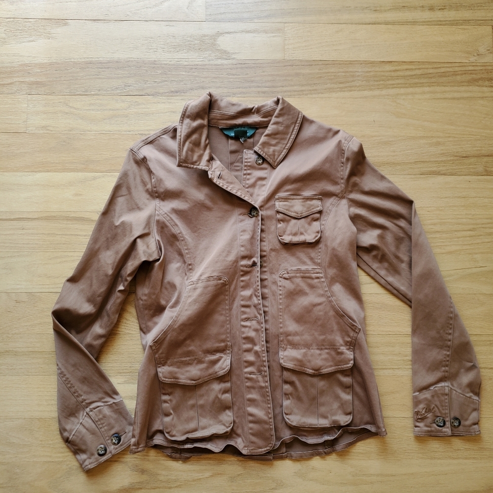 ✨Woolrich Tan Cargo Jacket - M